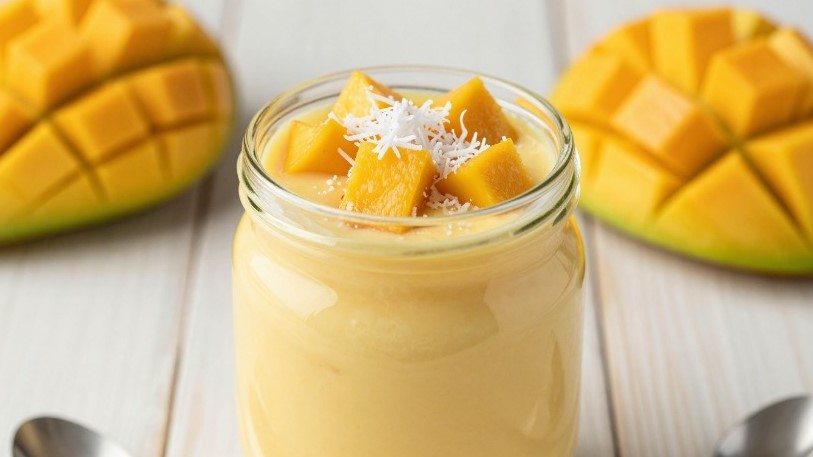 Tropischer Mango-Kokos-Smoothie