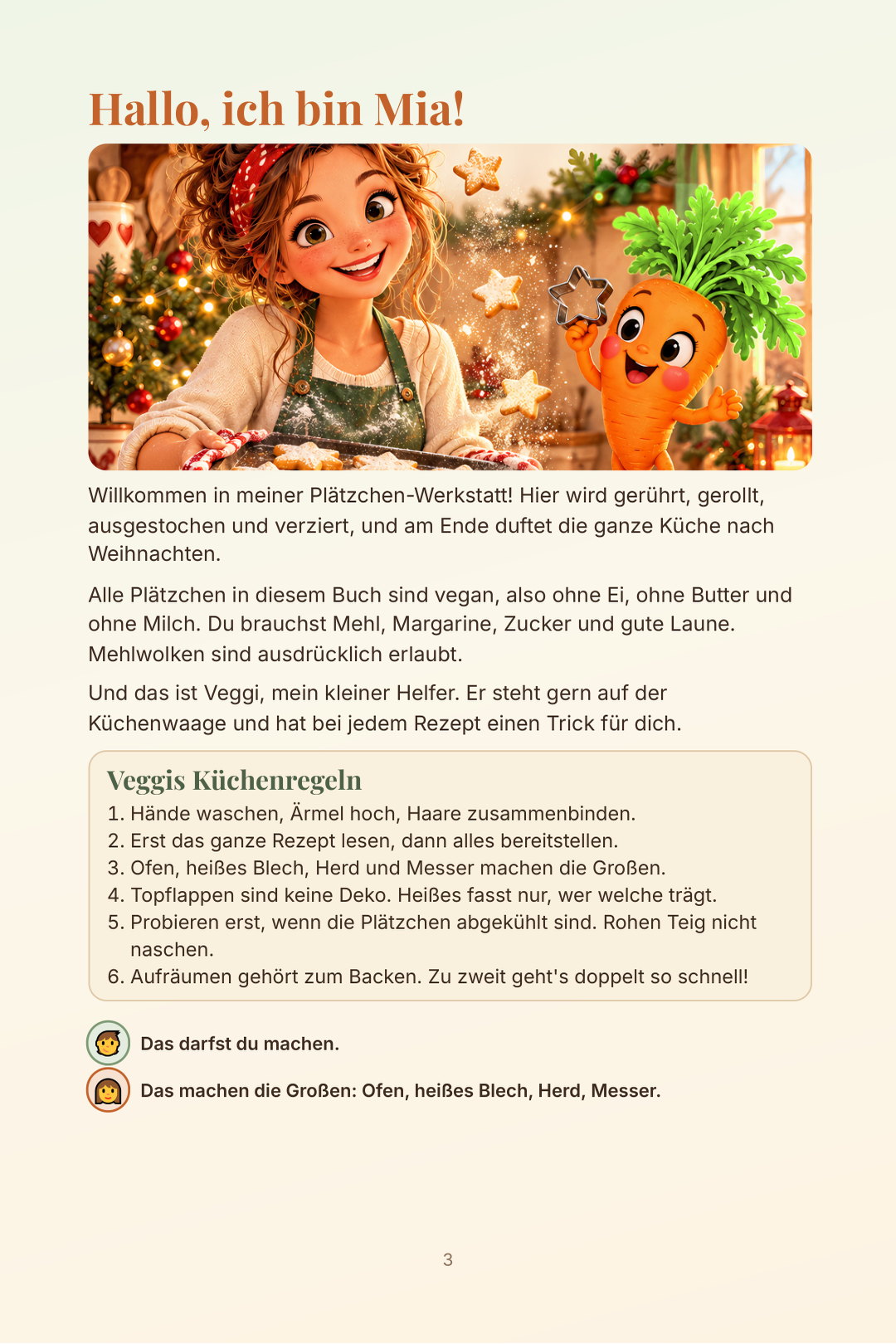 Hallo! Willkommen in Mias Plätzchen-Werkstatt