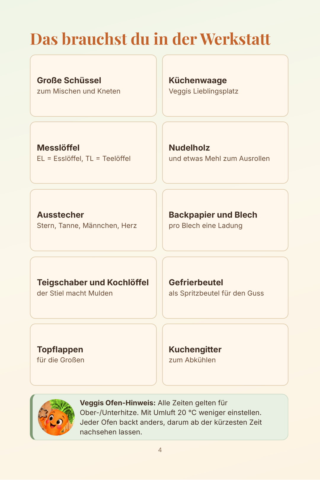 Das brauchst du in der Werkstatt