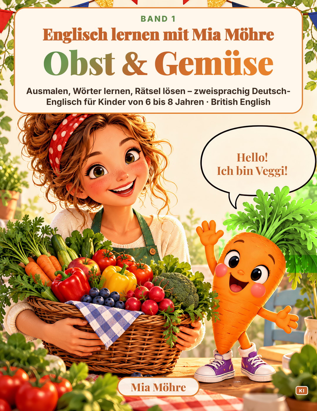 Englisch lernen mit Mia Möhre · Obst & Gemüse: Cover