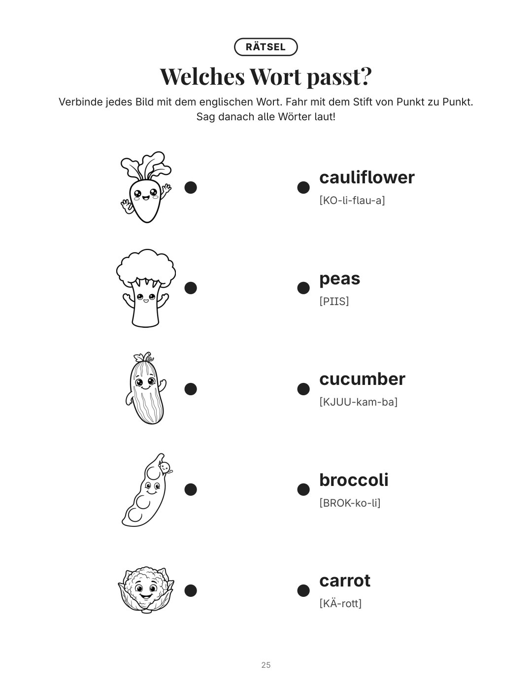 Rätsel: Welches Wort passt zu welchem Bild?