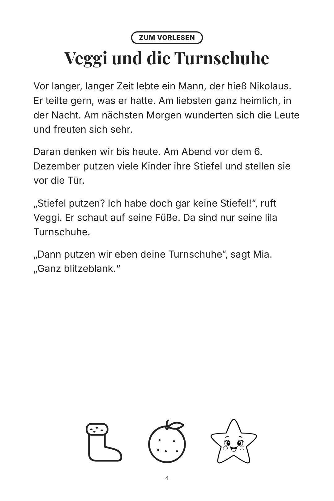 Zum Vorlesen: Veggi und die Turnschuhe