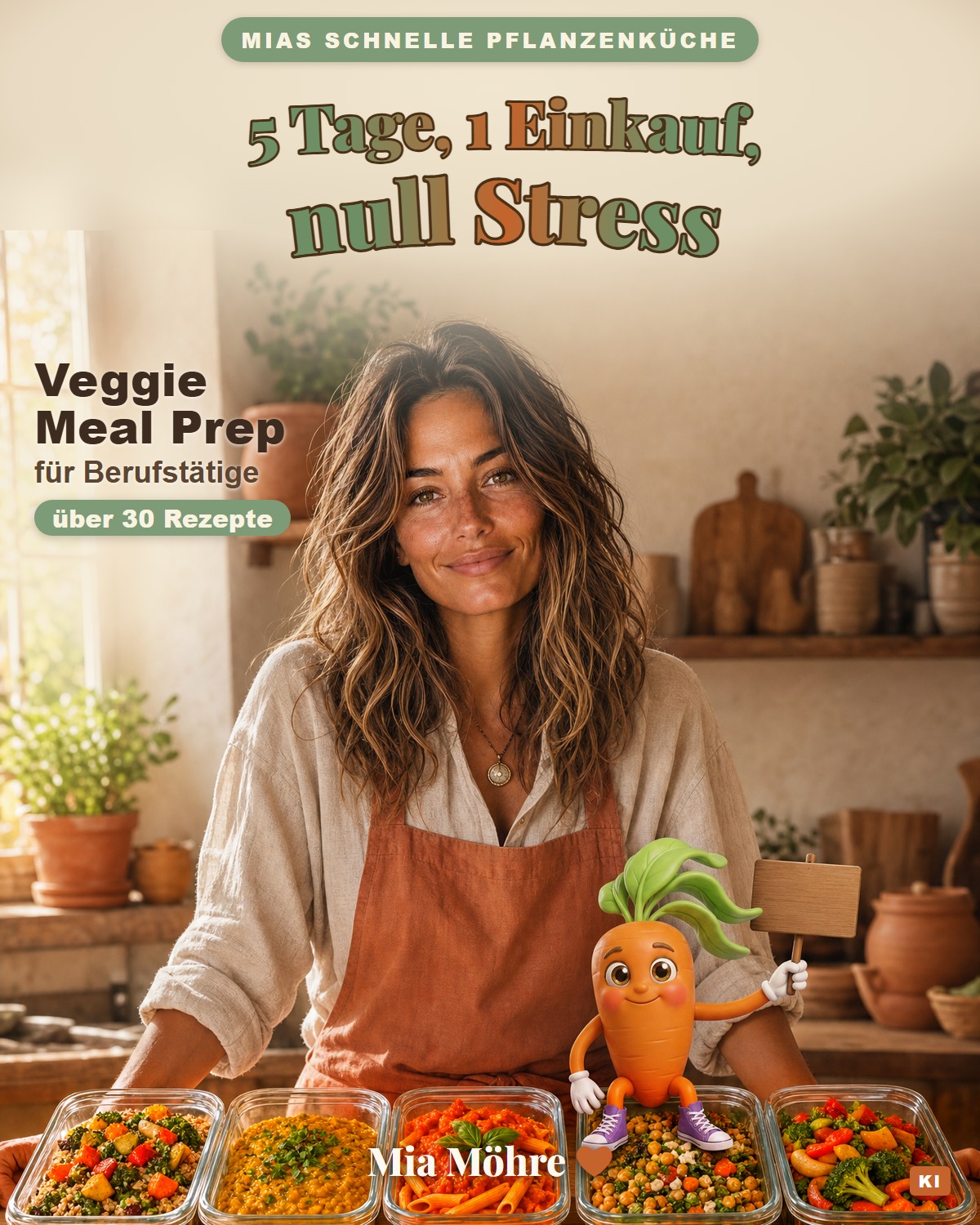 Cover: Veggie Meal Prep für Berufstätige — 5 Tage, 1 Einkauf, null Stress von Mia Möhre