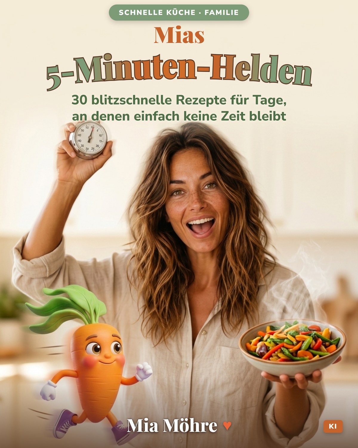 Cover: Mias 5-Minuten-Helden — 30 superschnelle Rezepte von Mia Möhre