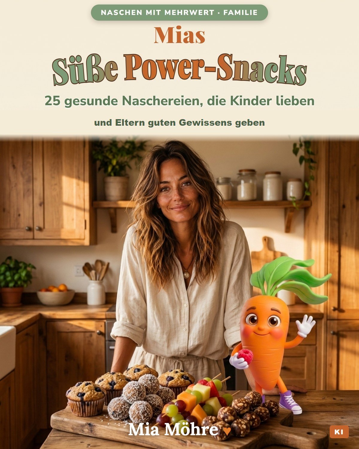 Cover: Mias Süße Power-Snacks — 25 gesunde Naschereien von Mia Möhre