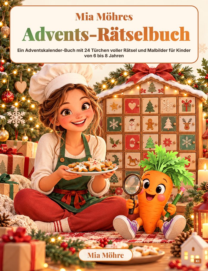 Cover: Mia Möhres Advents-Rätselbuch